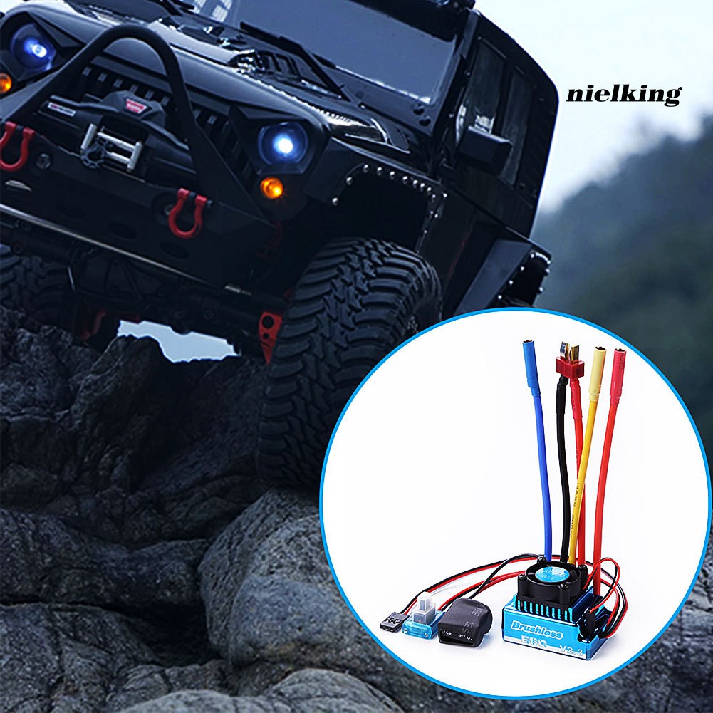 Động Cơ Không Chổi Than 45a 60a 80a 120a Esc / 3900kv Cho Xe Tải Điều Khiển Từ Xa 1: 10