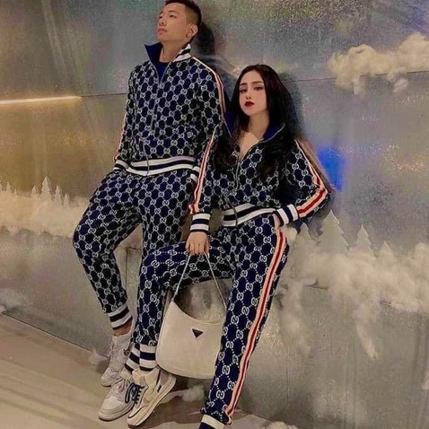 Bộ Đồ Thời Trang ☀ ĐỦ SIZE 45-85 KG ☀ Set thu đông Gucci vân monogram viền sọc [ 83TC ]