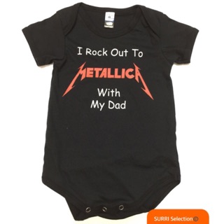 PHẢI MUA METALLICA I ROCK RA TO METALLICA VỚI DAD BABY ROMPER ÁO BÉ Áo liền quần BABY ONE PIECE QXBK