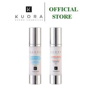 Bộ Đôi Chăm Sóc Da Bị Mụn Thâm, Nám, Không Đều Màu - Dành Cho Da Dầu - KUORA DERMOCOSMETIC