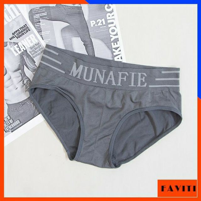 Quần sịp nam munafie Tam giác Co Giãn 4 Chiều Mỗi Quần 1 Túi Zip Sang trọng