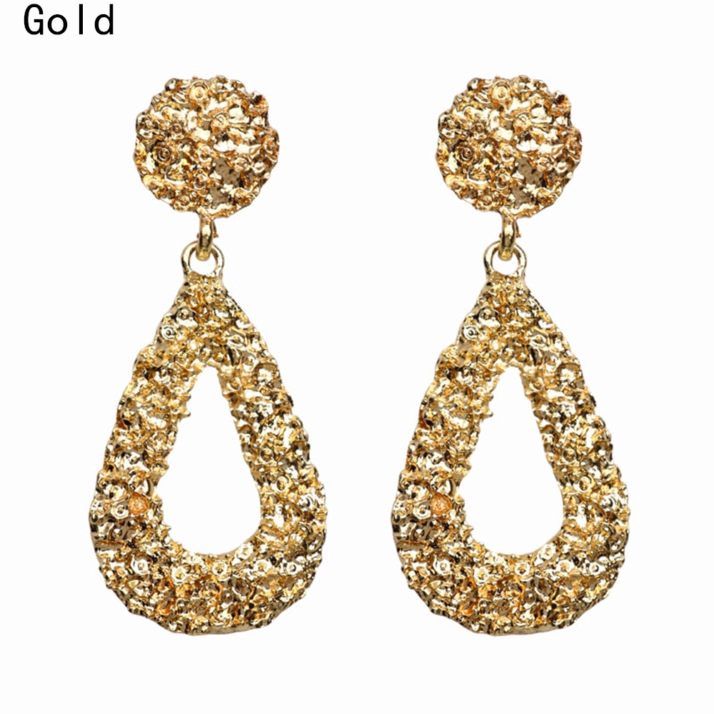 Khuyên tai nữ kiểu dáng giọt nước phong cách thanh lịch