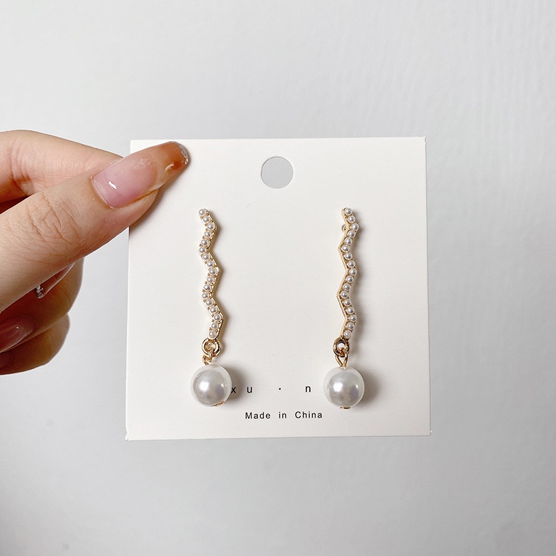 Khuyên tai hợp kim hình ngôi sao/trái tim/nơ đính đá/ngọc trai nhân tạo thời trang cho bạn nữ