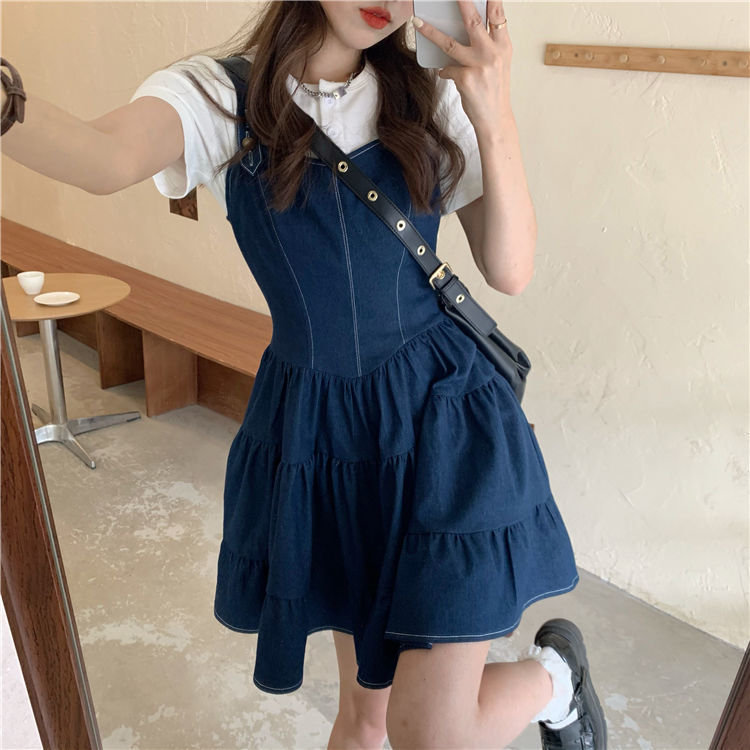 Đầm Yếm Jean Ôm Eo Thời Trang Mùa Hè 2021 (Giao Hàng Trong 6 Ngày) | BigBuy360 - bigbuy360.vn