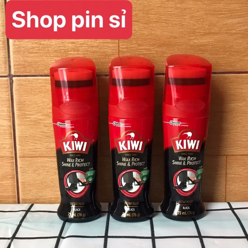 Xi nước đánh giầy KIWI màu đen 75ml ( khô nhanh )