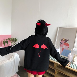 Hoodie evil có sừng