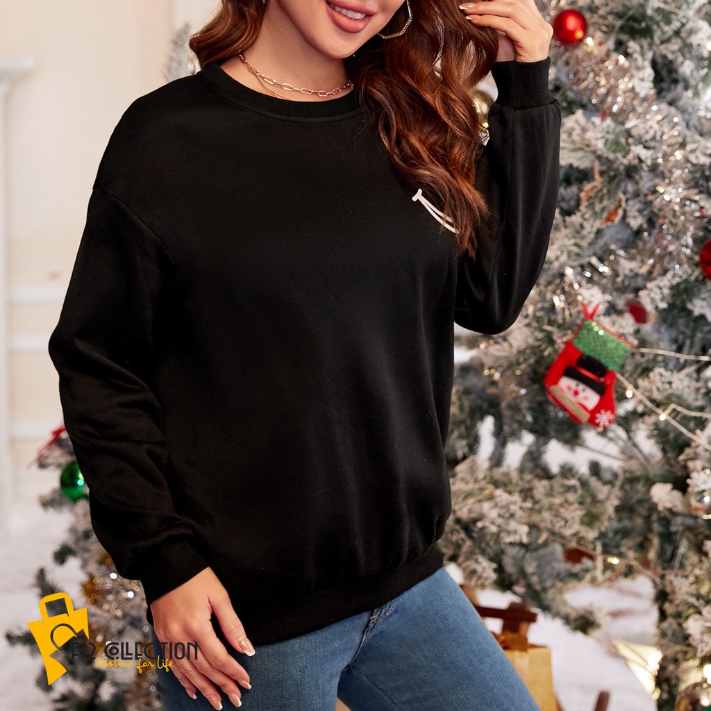 Áo sweater nữ nỉ bông form unisex đẹp giá rẻ F12 Collection SWG069