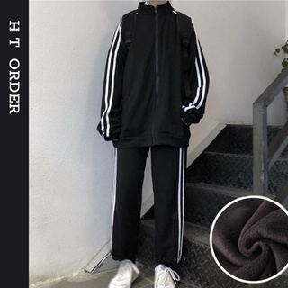 ORDER_ Set đồ bộ thể thao sọc kẻ trắng năng động