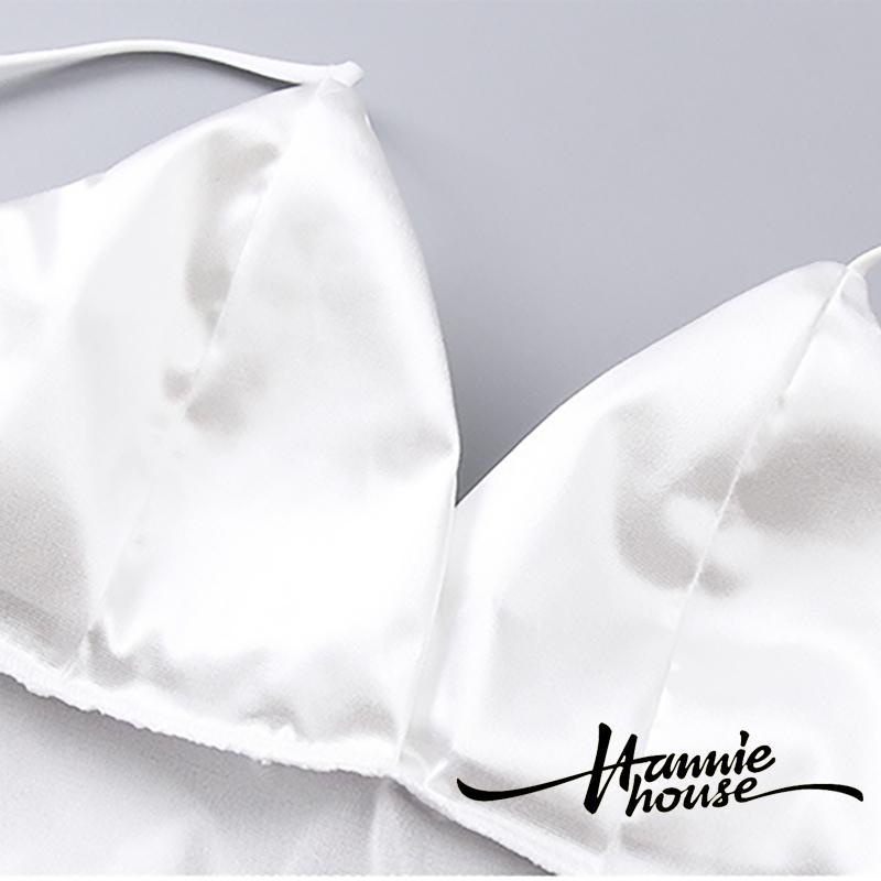Áo Nịt Ngực Bằng Vải Satin Không Tay Gợi Cảm Cho Nữ