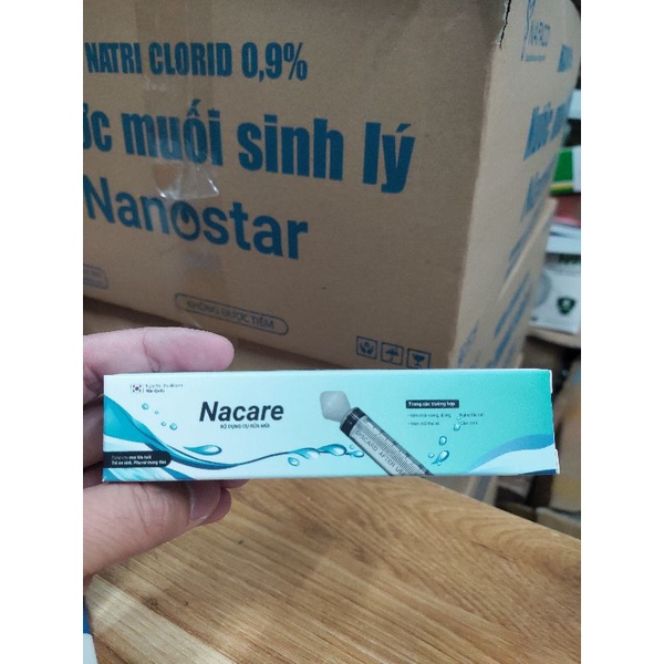 Bộ dụng cụ rửa mũi Nacare,đầu silicon mềm,an toàn tuyệt đối cho