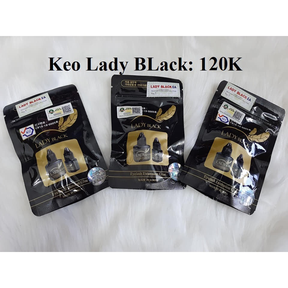 Keo nối mi Lady Black hàng chuẩn chính hãng