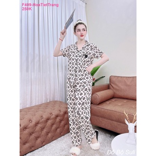 Pijama Lụa Mango Dài Hàng Cao Cấp F409 - Đồ Bộ Suli