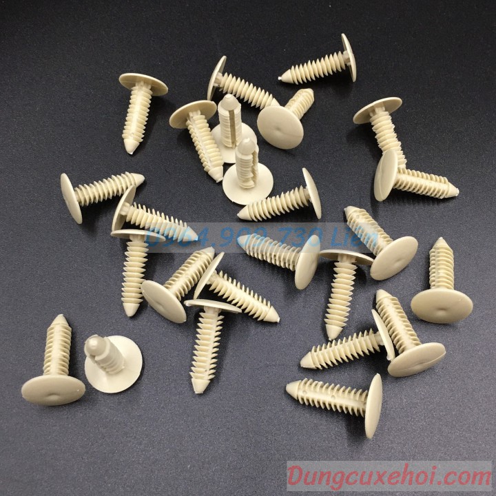 Bộ 20 đinh tán, chốt vít nở vit Nhựa Loại 1 cho xe hơi ô tô honda Nhựa Nylon Polyme AHB149