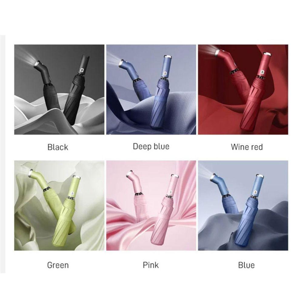 Dù Chống Mưa Chống Gió Có Đèn LED Tiện Dụng