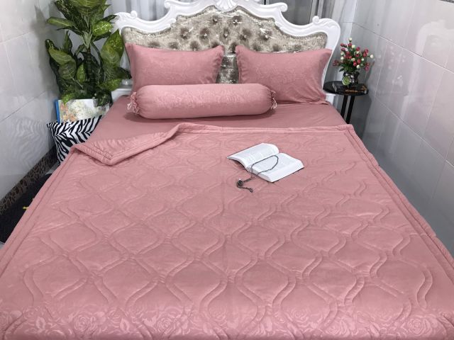 Bộ Drap Thun Gấm Hàn Quốc Thương Hiệu LATICO Cao Cấp  Có Sẵn 40 MÀU