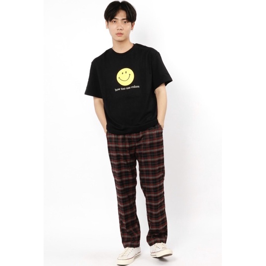 Áo thun nam trơn in hình mặt cười form rộng Nô Store