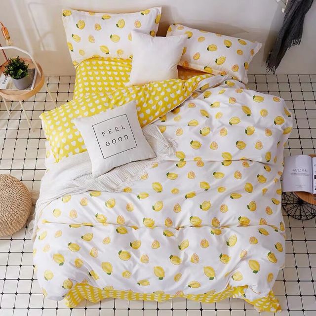 Cotton poly chanh vàng