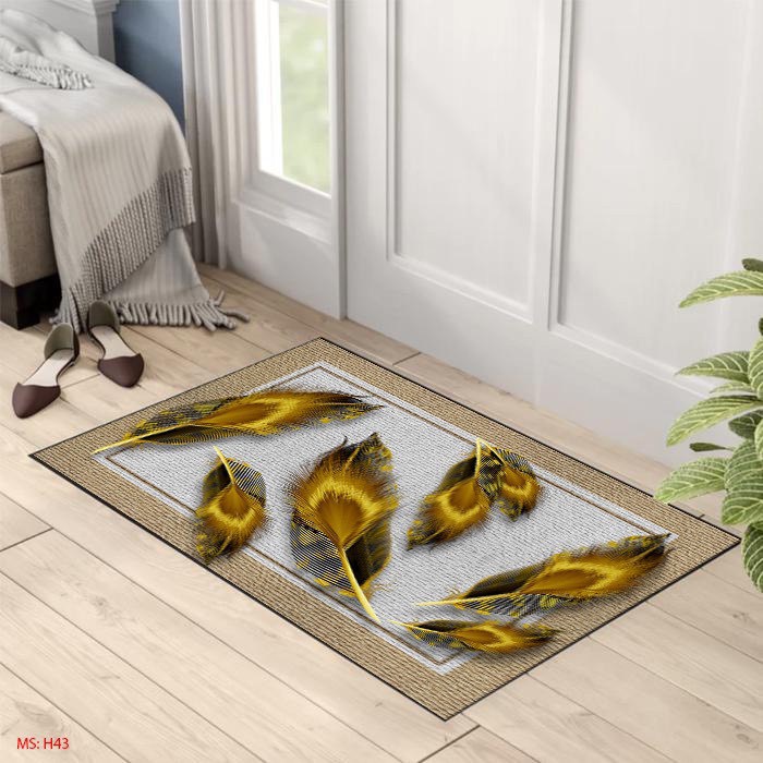 Thảm Chùi Chân 3D 40x60cm Trống Trượt Nhiều Hình Dạng, Nhiều Mẫu