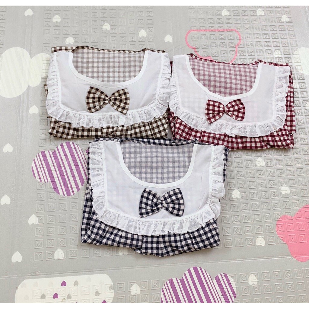 Bộ bầu và sau sinh quần lửng áo cộc có khóa cho con bú chất lụa chéo thái cực kì mềm mát - 𝐁𝐋𝟓𝟏
