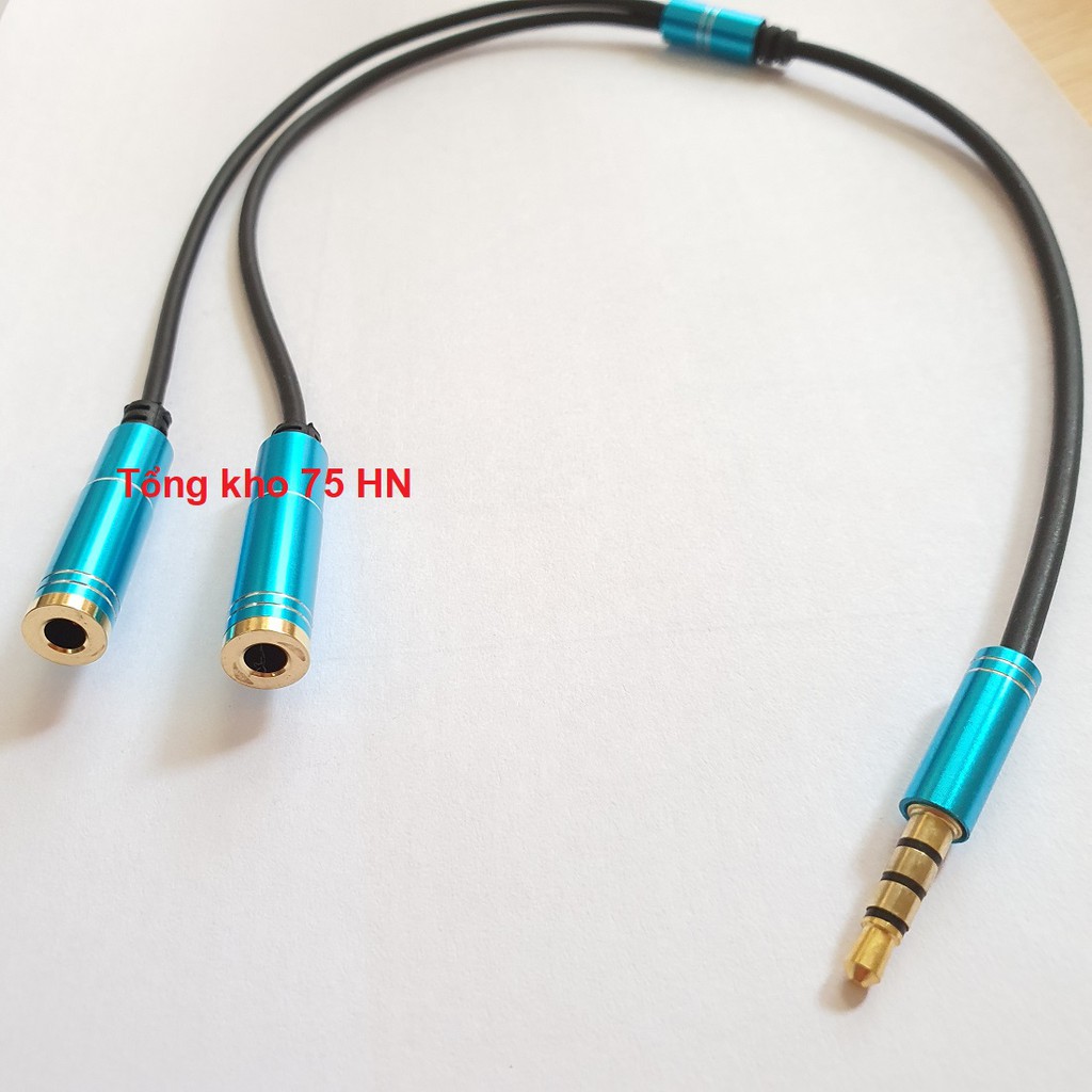 Dây chia 3.5mm từ 1 ra 2 đầu tai nghe hoặc loa loại tốt