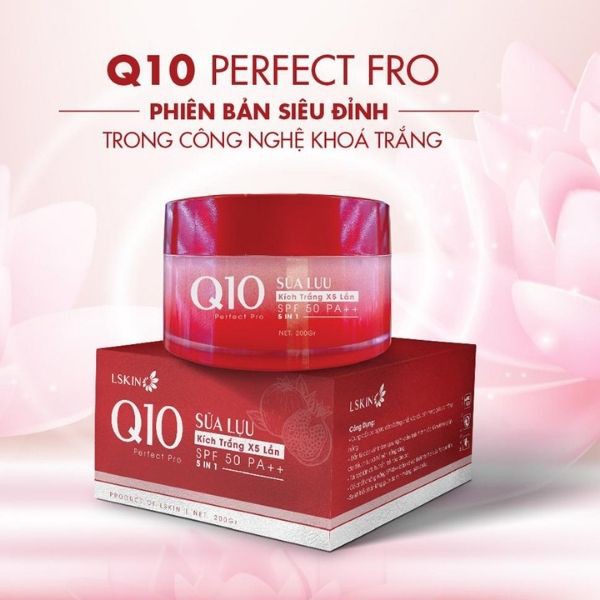 Kem Body Q10 Perfect Pro Sữa lựu tái tạo và dưỡng trắng da