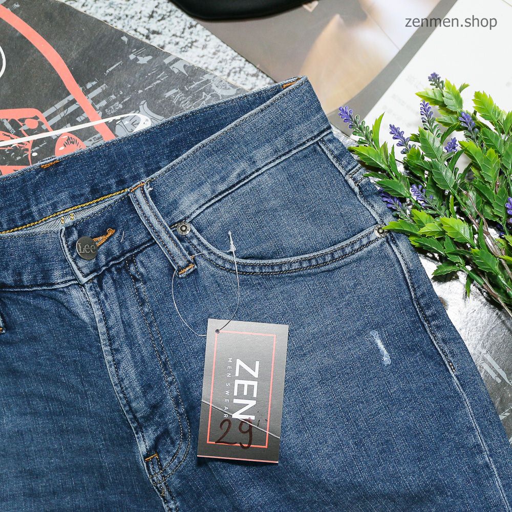Quần Short Jean Nam Lee Hàng Xuất Dư Xịn Chính Hãng