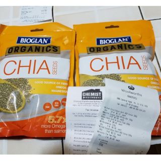 Hạt Chia hữu cơ nội địa Úc có bill Biologan Organic Chia 500g. Hạn sử dụng 2021