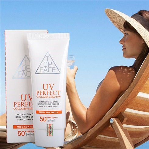 Kem Chống Nắng Top Face UV Perfect SPF50+ PA+++ Hàn Quốc