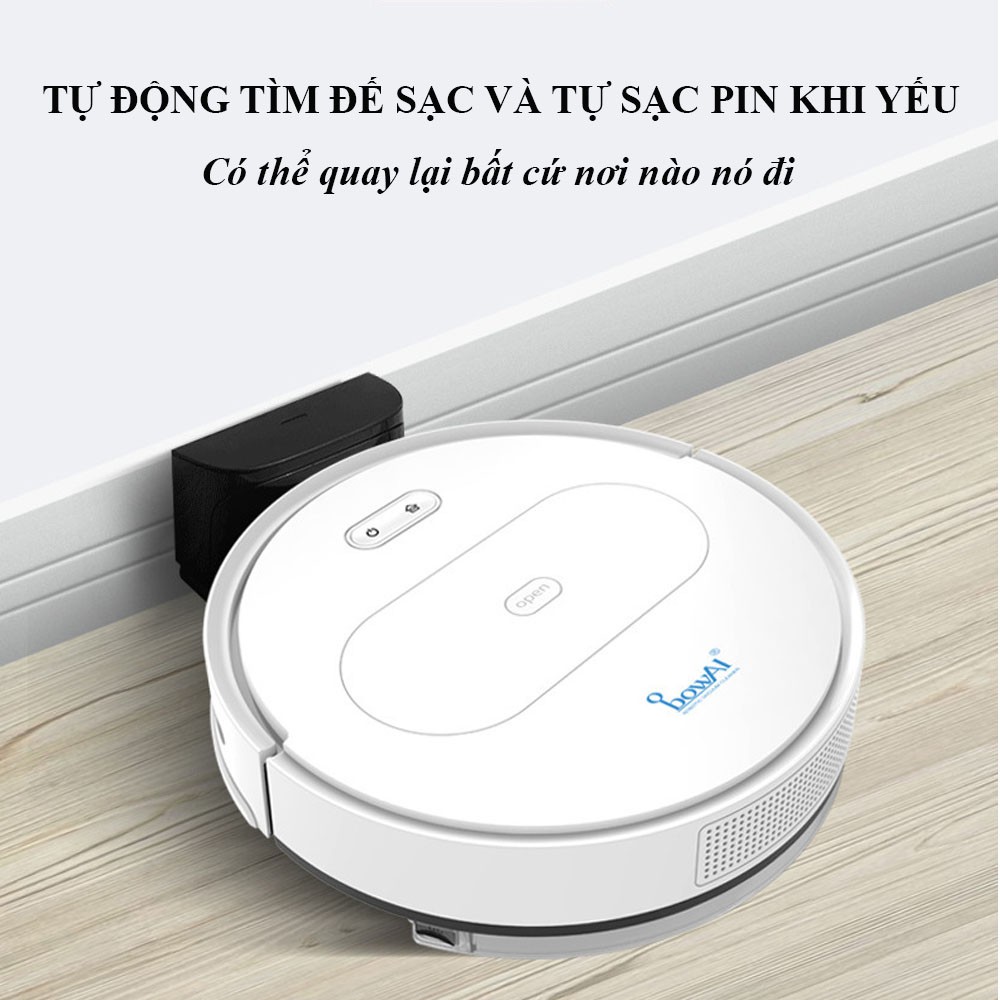 [NEW] ROBOT Hút Bụi Lau Nhà Tự Động Siêu Thông Minh Bowai OB11 Premium Có App, Tự Động Sạc Pin Làm Sạch Bụi Bẩn Lông Tóc