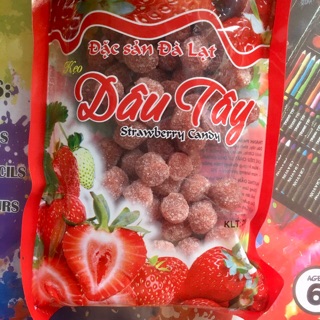 Thanh Hoá - Kẹo dâu tây đặc sản Đà Lạt 200g - cs Phụng Tiên