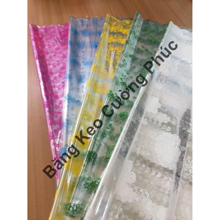 "TÚI GIẤY KIẾNG GÓI QUÀ" TẾT, 20 TÚI IN HOA VĂN,TRONG SUỐT,ĐỦ MÀU.