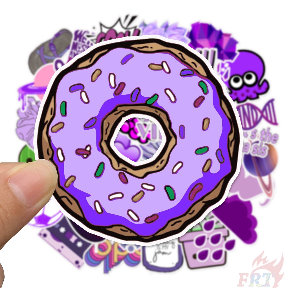 ❉ Ins Purple Romantic Series 01 Stickers ❉ 50Pcs/Set DIY Fashion Mixed Luggage Laptop Skateboard Doodle Decals Stickers