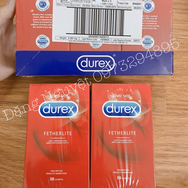 Bao cao su Durex chuẩn Úc
