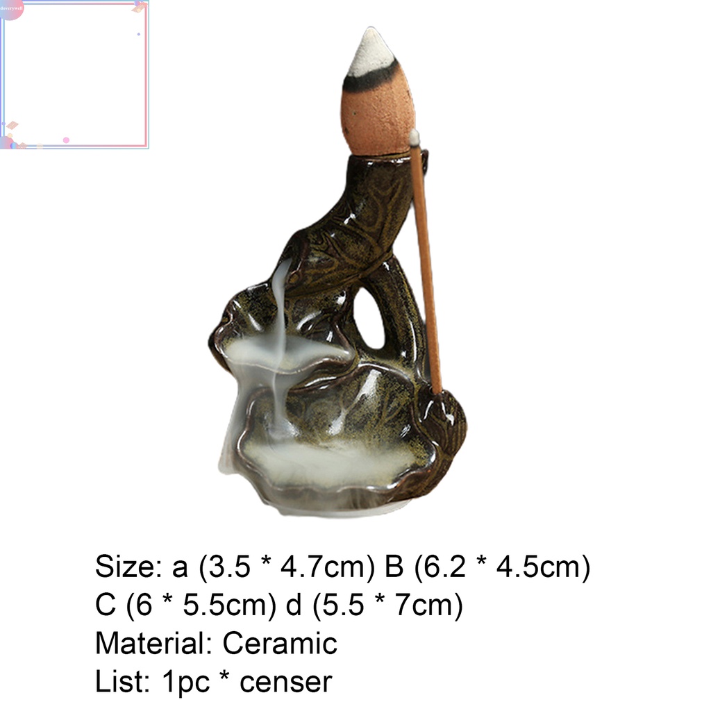Giá đỡ đốt trầm hương hình nón bằng gốm độc đáo trang trí nhà cửa