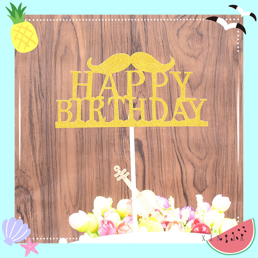 Chữ Ghim Trang Trí Bánh Kem Chữ Happy Birthday