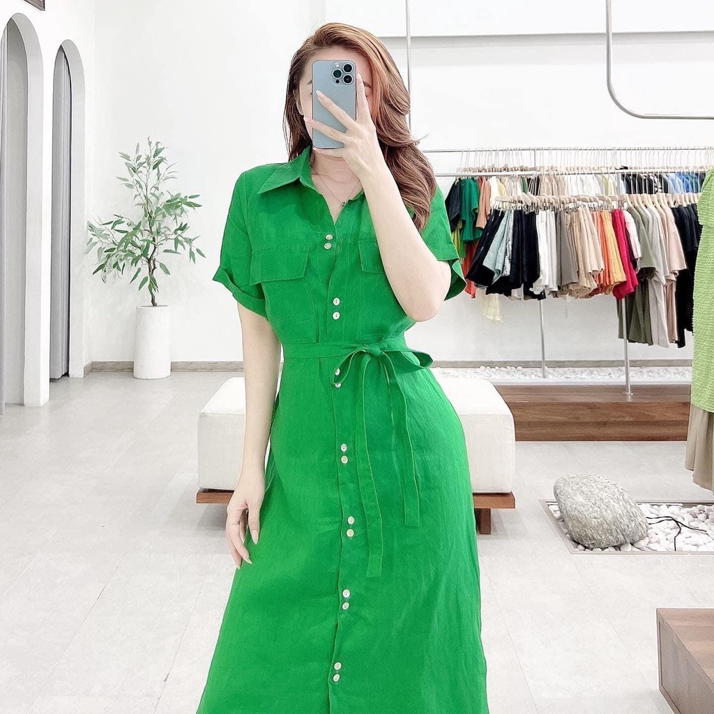 Váy nữ thiết kế dự tiệc, Đầm Somi suông dây eo tùy chỉnh dễ thương, trẻ trung