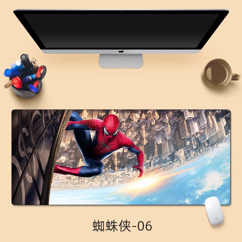 Tấm Lót Chuột Và Bàn Phím Máy Tính 700x300 In Hình Người Nhện anime Sáng Tạo