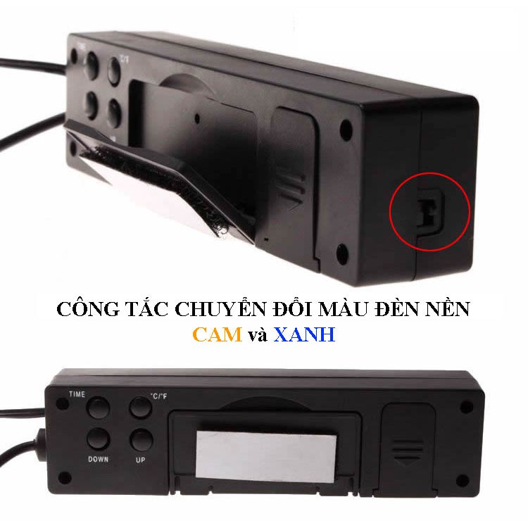 Đồng hồ điện tử mini trên ô tô EC88