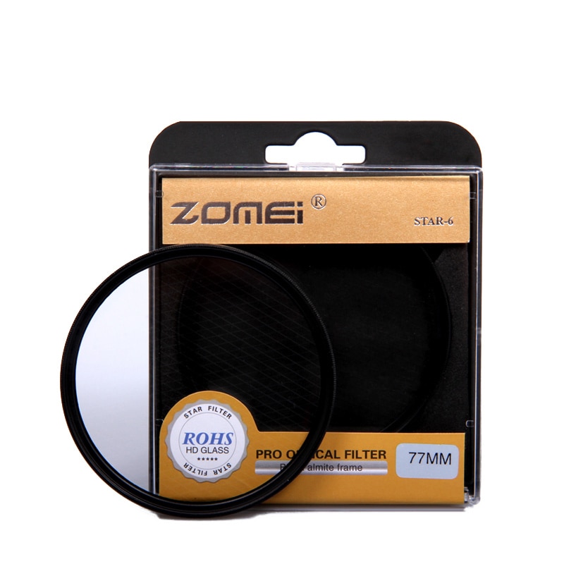 Bộ Lọc Zomei Star Filter 4 6 8 49 52 55 58 62 67 72 77 82mm Cho Máy Ảnh Canon Nikon Sony Dslr