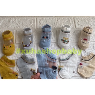 SET 5 VỚ LƯỚI ROBIBABI BÉ TRAI GÁI 0-24 THÁNG