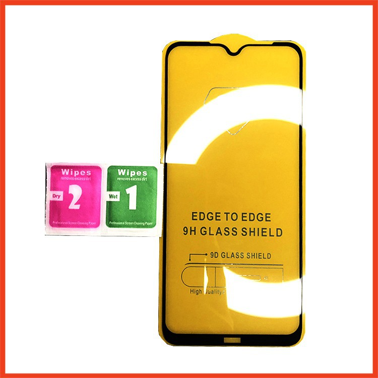 Kính cường lực Xiaomi Redmi Note 8  full màn hình, Ảnh thực shop tự chụp, tặng kèm bộ giấy lau kính taiyoshop5