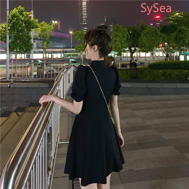 Đầm Màu Sắc Trơn Thắt Nút Phong Cách Trung Hoa Cổ Điển Cho Nữ