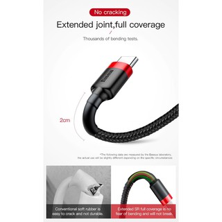 Cáp dù Baseus USB Type-C hỗ trợ sạc nhanh Quick Charge 3.0 Cafule