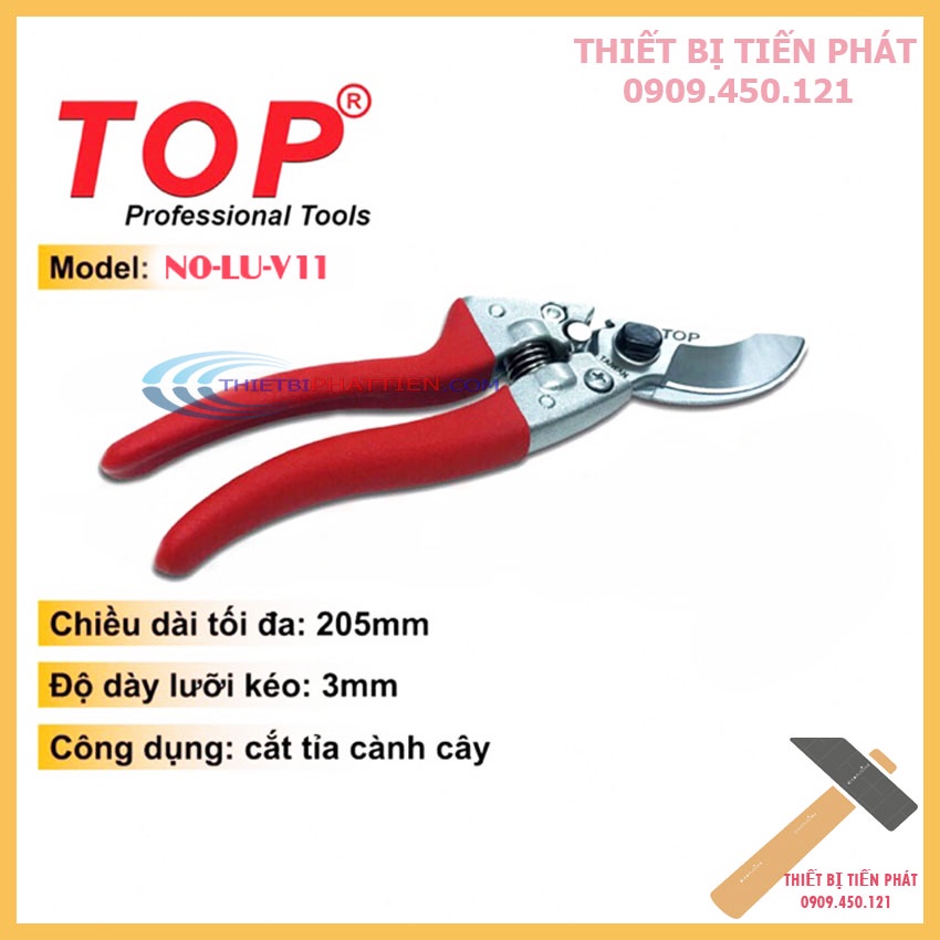 Kéo Cắt Cành Top 205mm NO-LU-V11 Thép SK5 Chính Hãng Taiwan