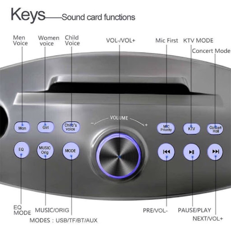 Loa karaoke bluetooth SDRD SD 306 Plus bản mới nhất, thêm nhiều tính năng- kèm 2 Micro karaoke không dây/bh 6 tháng
