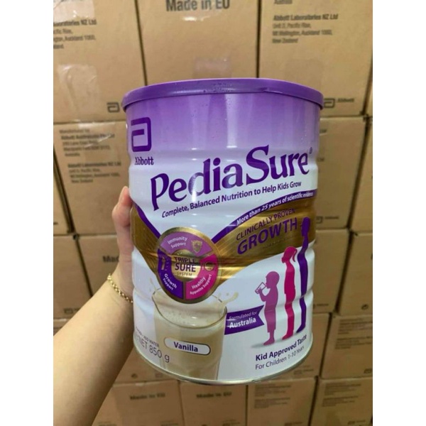 Date t10/2024 Sữa pediasure úc vị vani hộp 850g