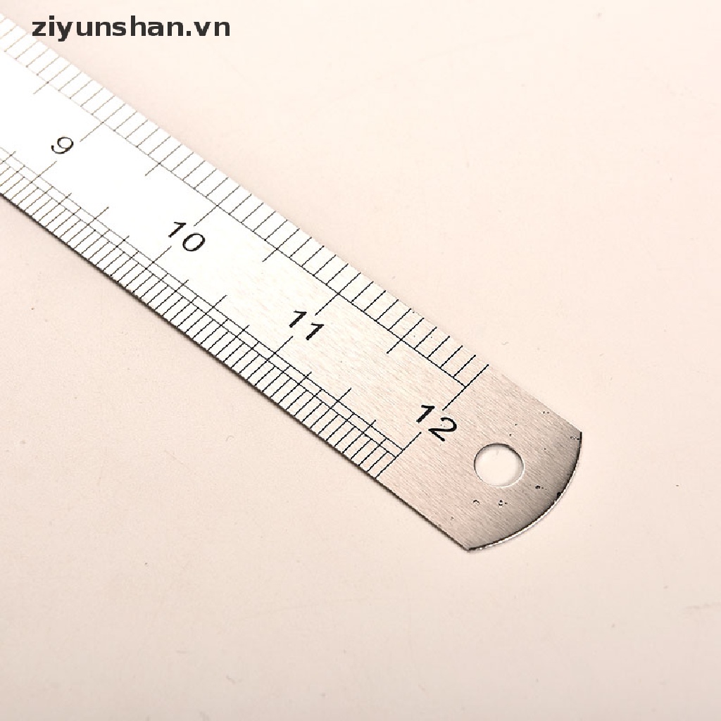 Thước Đo Hai Mặt Bằng Thép Không Gỉ ziyunshan 30cm 3CC