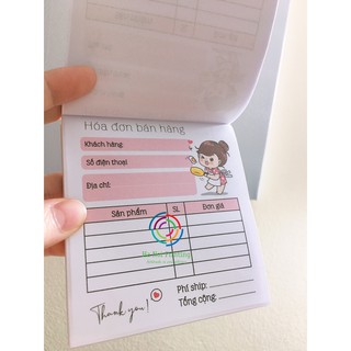 [ Hàng Sẵn ] Sỉ - Lẻ hóa đơn bán hàng mini cute