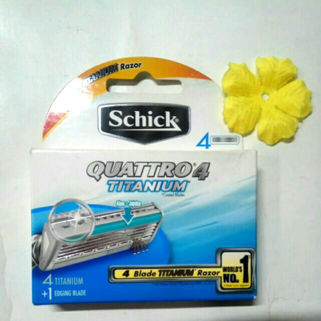 Vỉ lưỡi cạo râu Schick Quattro 4 .