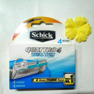 Vỉ lưỡi cạo râu Schick Quattro 4 .